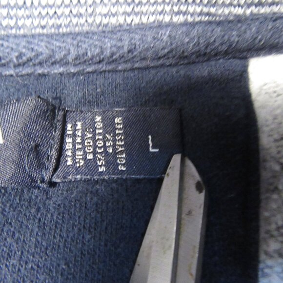 Nautica Men's 1/4 Zip Pullover Large Gray Long Sleeve Sweatshirt Casual - Picture 5 of 10